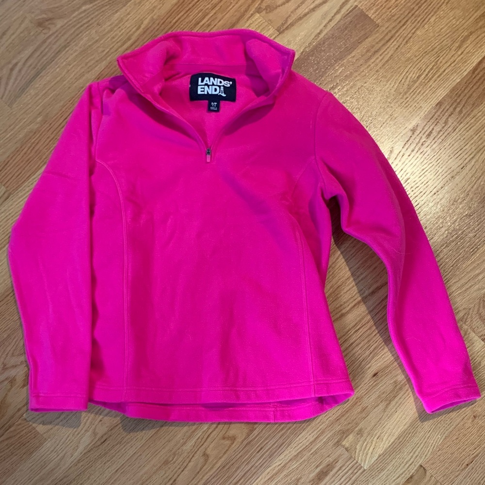 Lands’ End Pink Fleece Women’s NEW